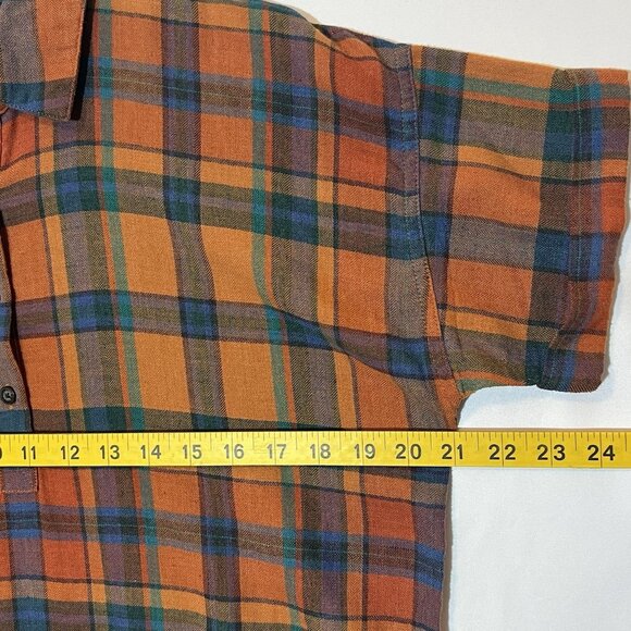 Toad & Co Women Hartland ShirtDress Plaid Flannel Short Sleeve Small size - Picture 4 of 12